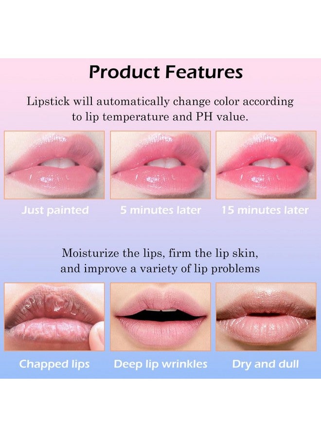 BINGBRUSH Color Changing Lipstick Lip Balmkorean Magic Lipstick Color Change Changing Lip Tint Tinted Stain Gloss Balm Long Lasting Waterproof Moisturizer (213) - Image 2
