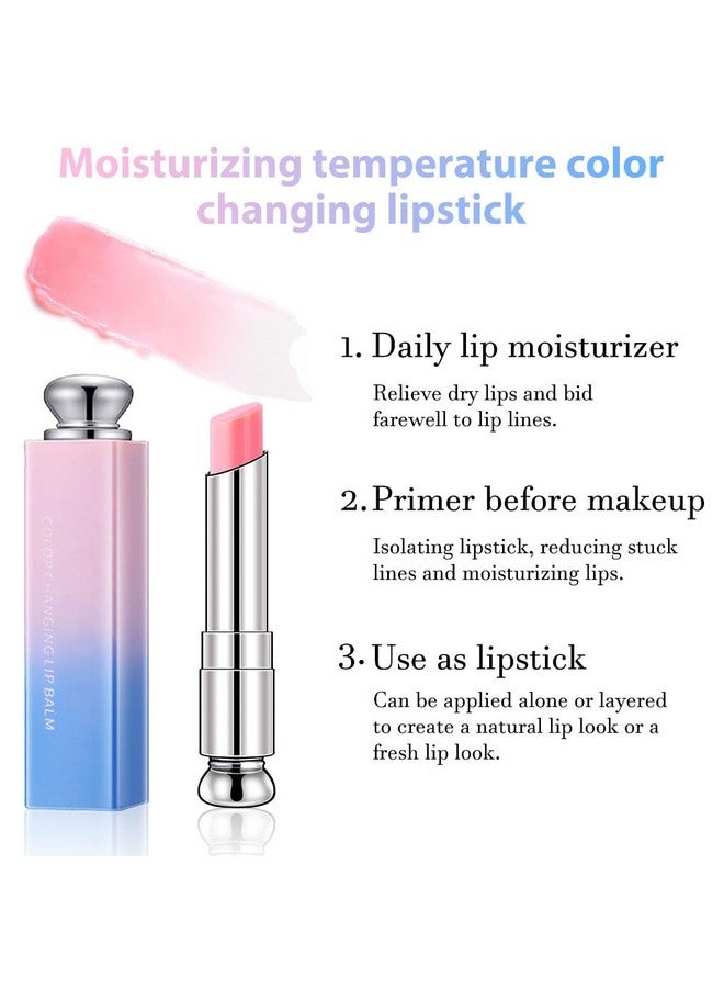 BINGBRUSH Color Changing Lipstick Lip Balmkorean Magic Lipstick Color Change Changing Lip Tint Tinted Stain Gloss Balm Long Lasting Waterproof Moisturizer (213) - Image 4