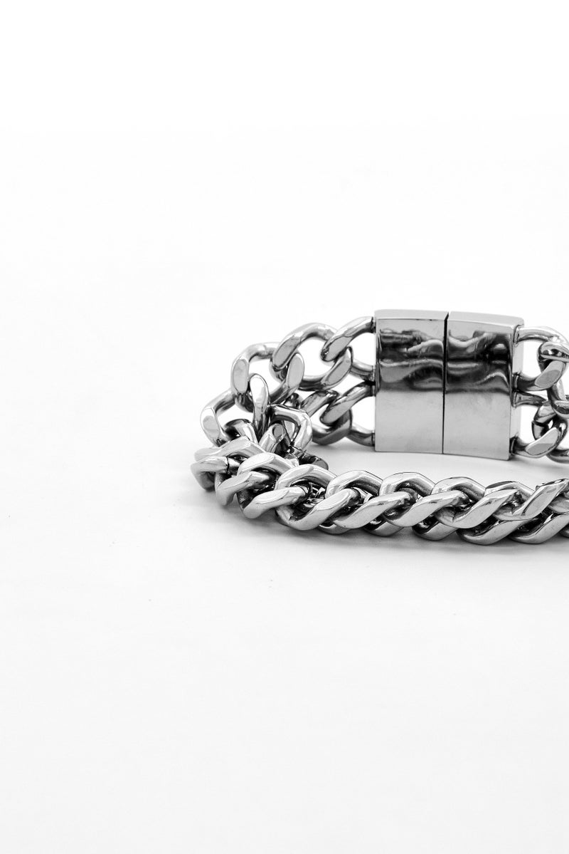 POLICE Men Stainless Steel Fashionable Bracelet, Silver - Image 4