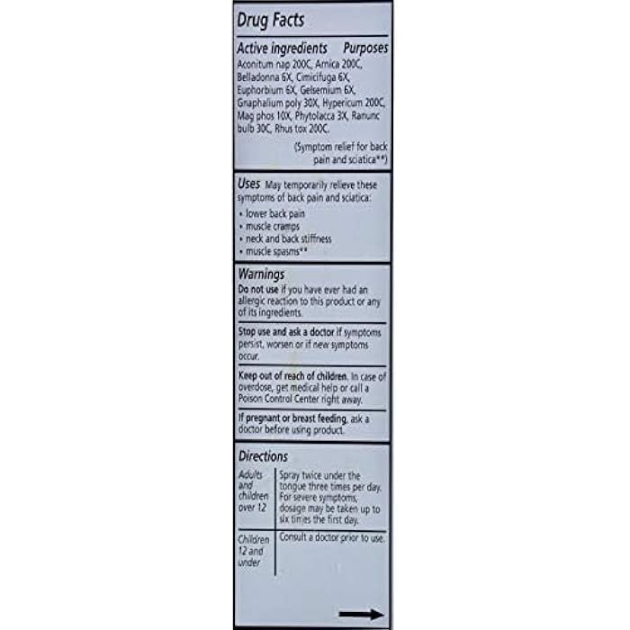 Liddell Homeopathic Back Pain Spray, 1 Ounce - Image 4