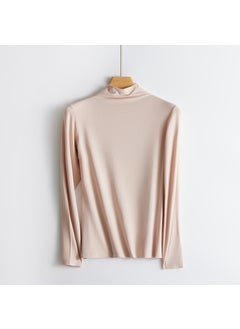 Generic Womens Modal Turtleneck Slim Warm Base Layer 1111# skin color 