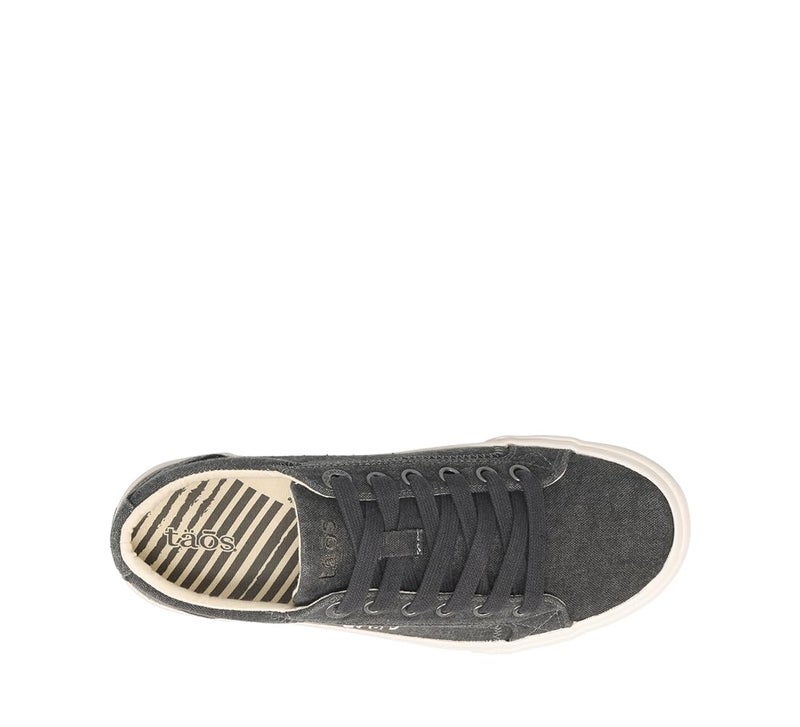 Taos Plim Soul Women's Sneaker-Stylish Platform Sneaker with Curves & Pods Removable Footbed, Arch Support, Classic Design for Everyday Fashion, All Day Comfort Charcoal Wash Canvas 7 (M) US - Image 5