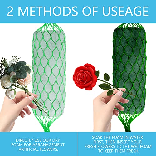 Wehhbtye 14 Piece Floral Foam Garland for Flowers,9.2Ft Flower Sponge Blocks Kit,Absorption Flower Holder Arch Door,Floral Craft Dry Foam Bricks,Green Floral Foam Arrangement for Home Wedding Garden - Image 3