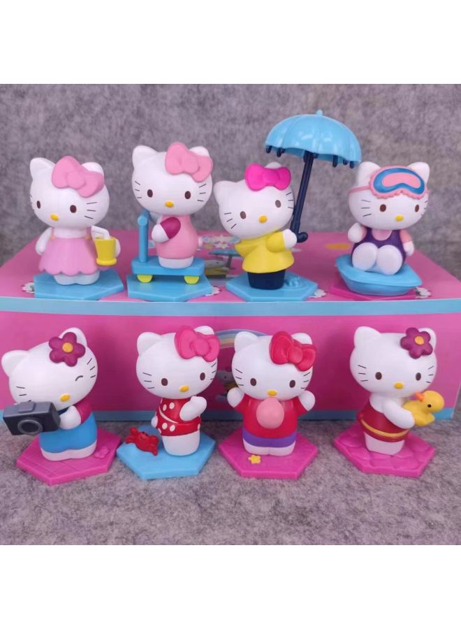 Kt Kaimao Hello Cady Cartoon Toy Model Cute Home Decoration Doll Pvc Chocolate Set