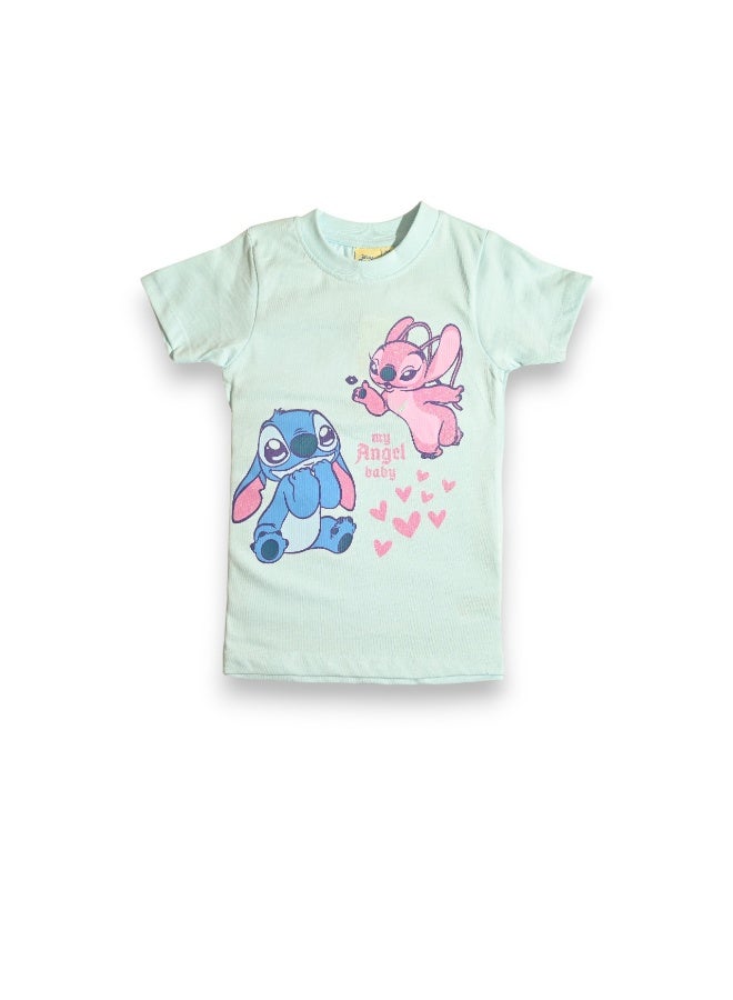 LILO & STITCH GIRLS SHORT SLEEVE T-SHIRT - Image 1