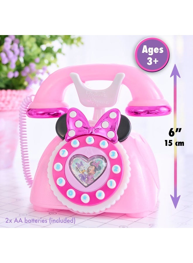 Disney Junior Minnie Mouse Ring Me Rotary Phone (15 cm, Pink) - Image 3