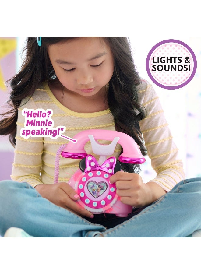 Disney Junior Minnie Mouse Ring Me Rotary Phone (15 cm, Pink) - Image 5