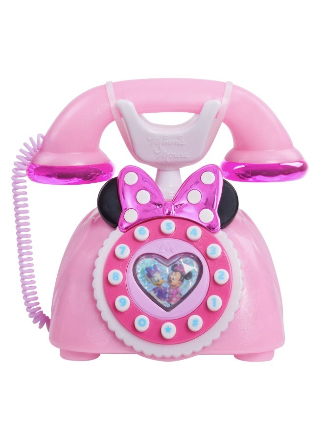 Disney Junior Minnie Mouse Ring Me Rotary Phone (15 cm, Pink) - Image 2