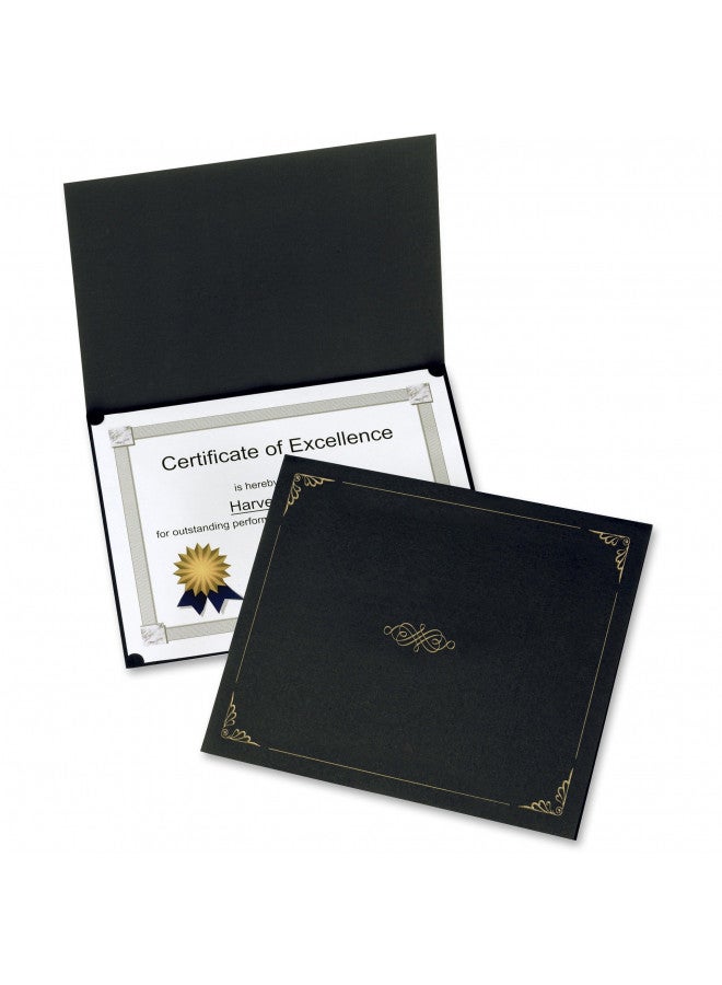 Oxford Oxford Certificate Holders, Black, Letter Size, 5 per Box (29900055BGD)