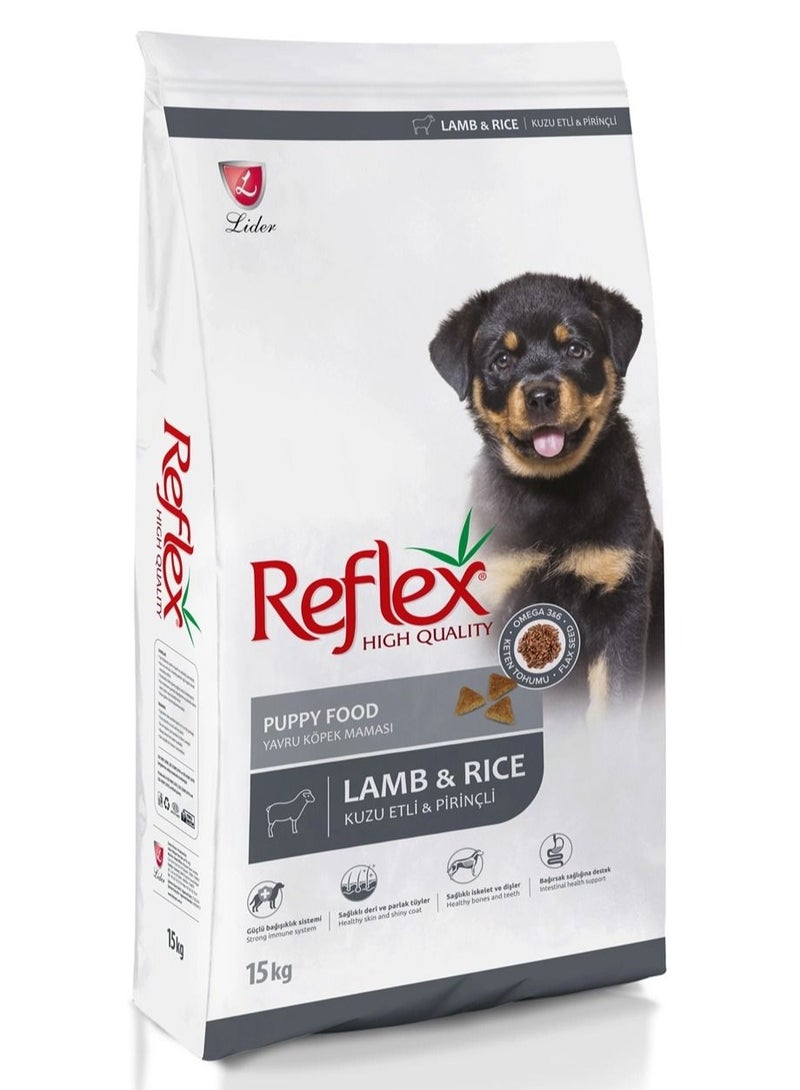 REFLEX Puppy Food with Lamb and Rice 15 kg