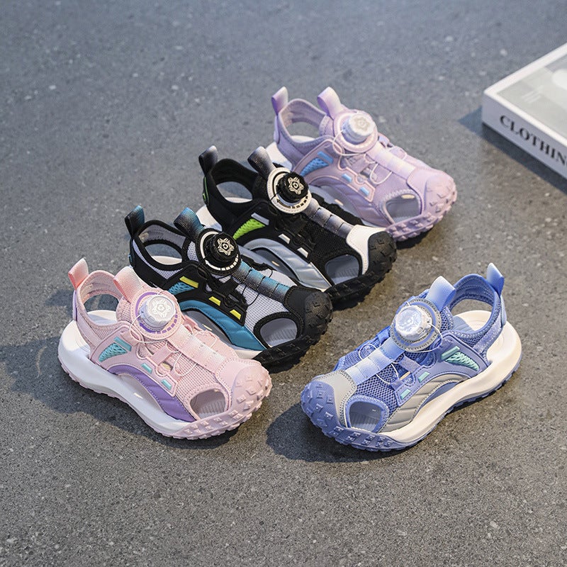 Children'S Sandals For Boys And Girls Summer Style Baotou Soft Sole Outdoor Sports Tracing Shoes Big Children'S Beach Shoes - Image 5