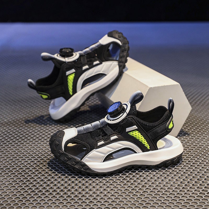 Children'S Sandals For Boys And Girls Summer Style Baotou Soft Sole Outdoor Sports Tracing Shoes Big Children'S Beach Shoes - Image 4
