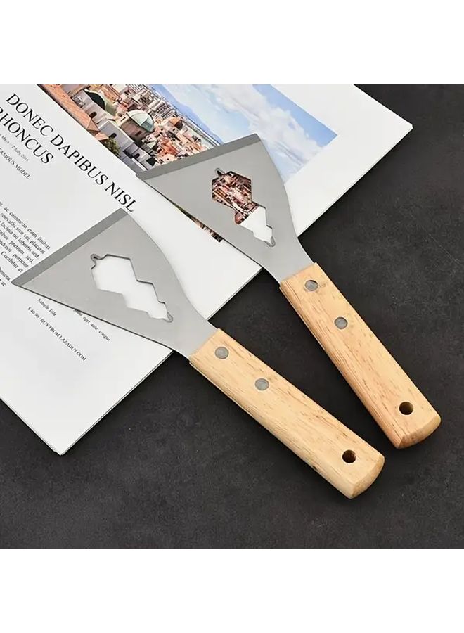 2 Pcs Silver Multi Purpose Shovel for Home Garden Outdoor Cleaning Tool - Image 1