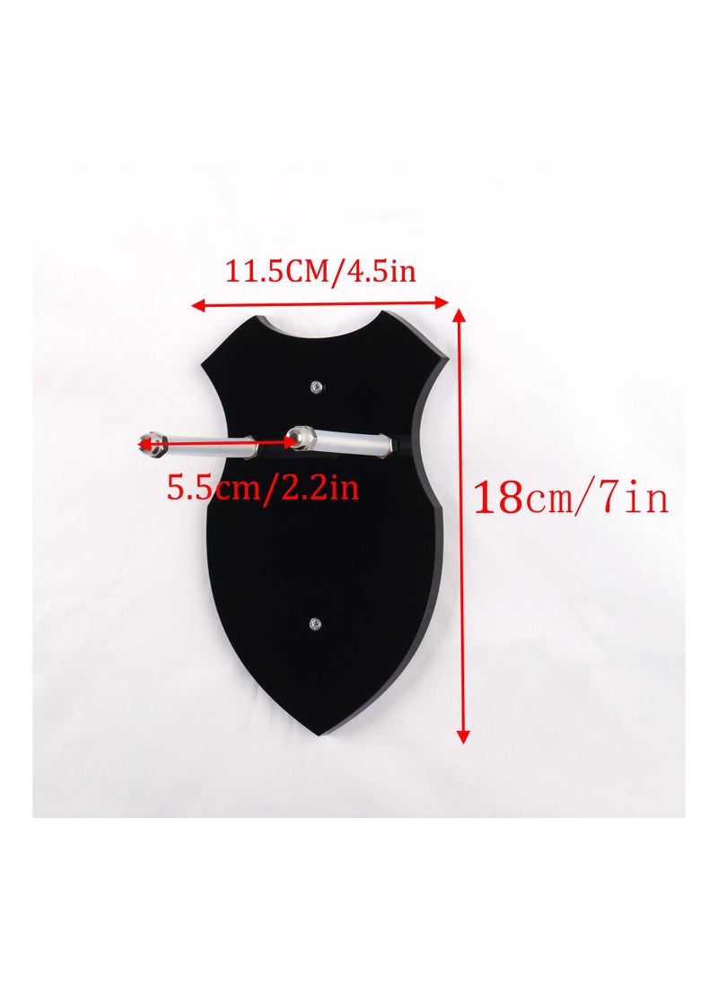 KASTWAVE - Wall mounted sword rack sword hook wall mounted display rack single sword vertical wall mounted general sword rack wall mounted display rack sword dagger axe key knife animation (Black 1 pack) - Image 1