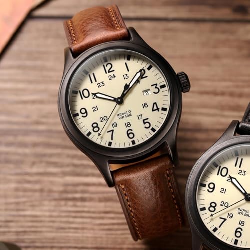 Getalia Italian leather Watch Band Tuscany Natural Vegetable-Tanned Full Grain Genuine Leather, Skin-Safe, Quick Release Replacement Watch Straps for Men and Women Thick and Soft (Cognac Width-20mm) - Image 4