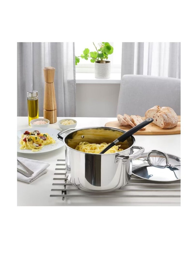 Generic - Pot with lid, stainless steel5.0 l - Image 1