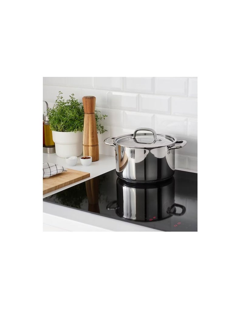 Generic - Pot with lid, stainless steel5.0 l - Image 1