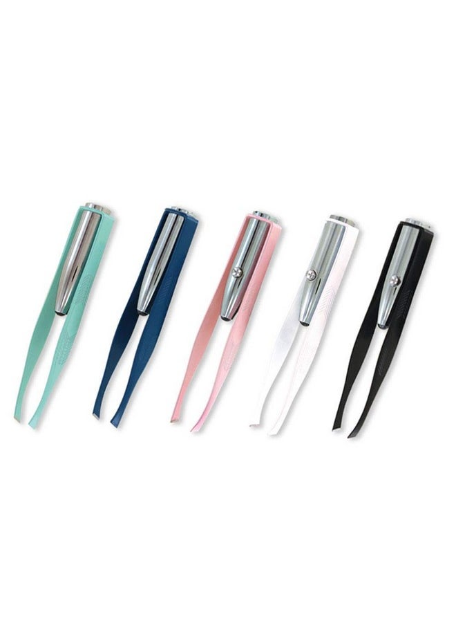 1st Choice 1st Choice 3 Stainless Steel Make Up LED Light Eyelash Eyebrow Hair Removal Lighted Tweezer  - Image 5
