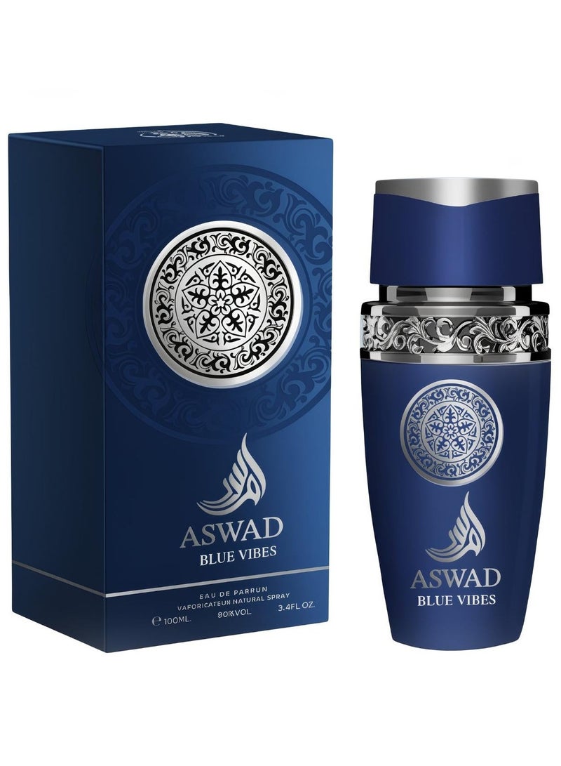 AFAQ ASWAD BLUE VIBES Eau De Parfum - 100ml - Image 1