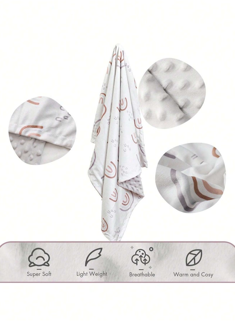 Bebiland Kids Baby Blanket Newborn Gifts, Soft Plush Blankets with Dotted Backing, Fleece Fabric Essentials for Unisex, Toddlers, Boys Girls 75x100cm  - Image 3