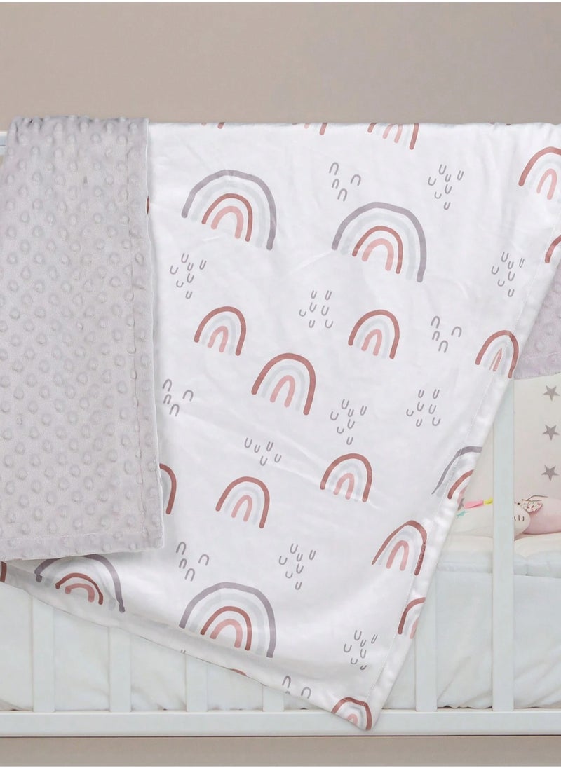 Bebiland Kids Baby Blanket Newborn Gifts, Soft Plush Blankets with Dotted Backing, Fleece Fabric Essentials for Unisex, Toddlers, Boys Girls 75x100cm  - Image 5