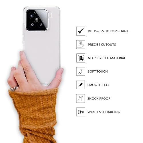 SPRIG Compatible with Xiaomi 15 FusionCrystal Back Cover Drop Tested Shock Proof Mobile Case for Men, Women, Boys and Girls with Camera Protection (Transparent) - Image 4