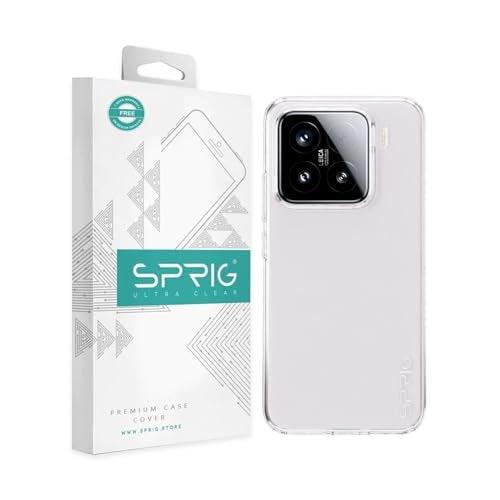 SPRIG Compatible with Xiaomi 15 FusionCrystal Back Cover Drop Tested Shock Proof Mobile Case for Men, Women, Boys and Girls with Camera Protection (Transparent) - Image 1