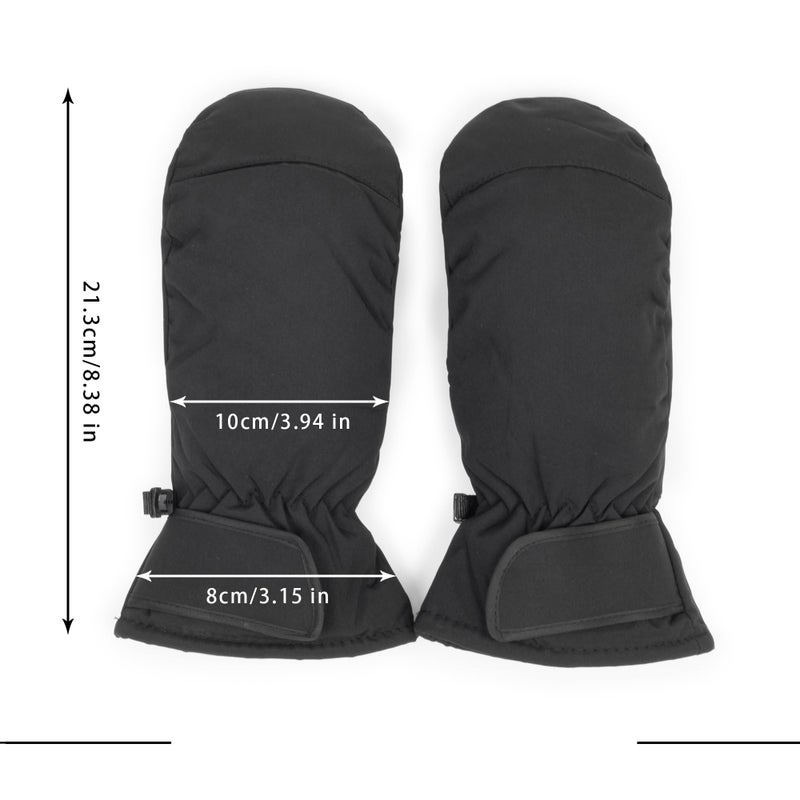 CXQRR Women-Men Winter Ski-Gloves - Warm-Snow-Mittens Thickened Waterproof Cold-Weather Touchscreen-Cycling-Gloves S/M - Image 2