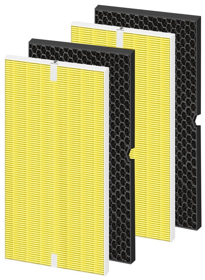 Pulluty 116131 Replacement Filter I for Winix C555 5500-2 Am80 Plasmawave Air Purifier True HEPA Carbon Filter,2 Set - Image 1