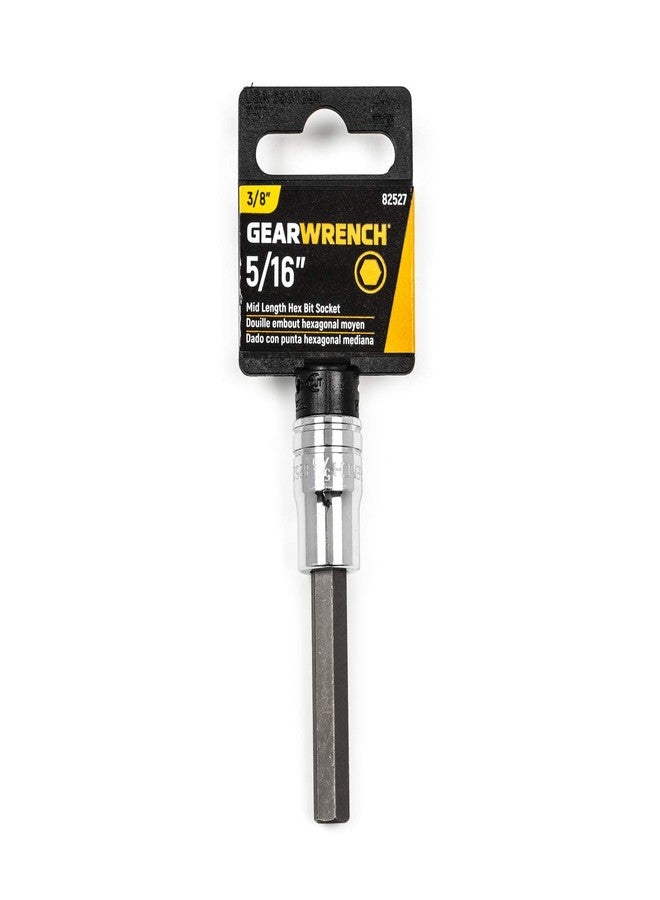 GEARWRENCH 3/8" Drive Mid-Length Hex Bit SAE Socket 5/16" - 82527 - Image 4