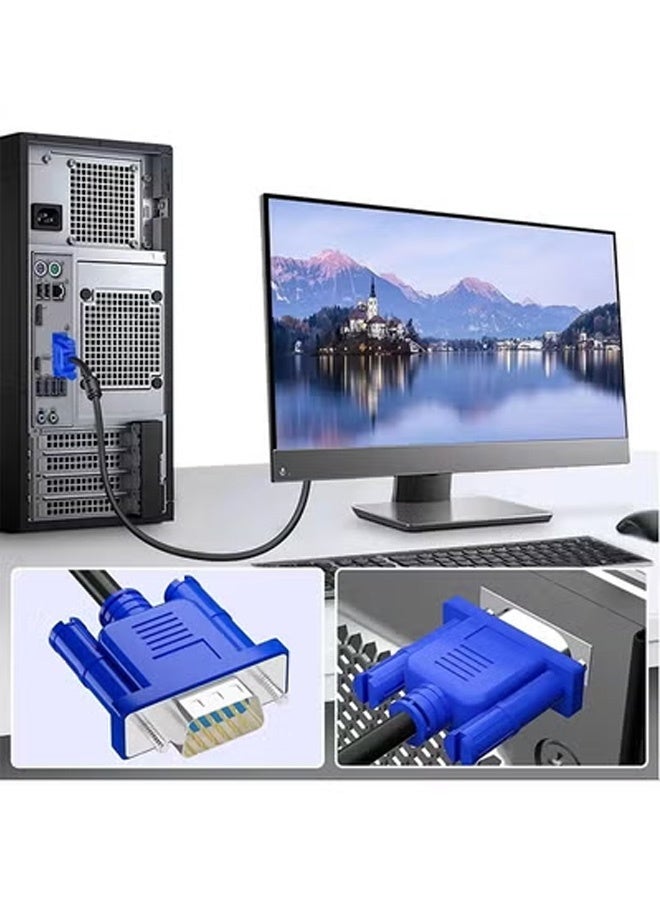 Taimi VGA Male To Male Cable 1.8m - Black/Blue - Image 4