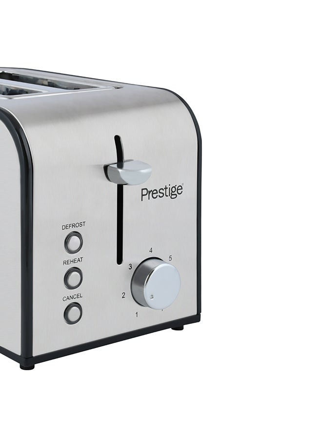 Prestige Stainless Steel Toaster 4 Slice | Extra Wide Slots for Toasting Bagels, Breads, Waffles & More 2 Slices 800 W PR54905 Silver/Black - Image 5