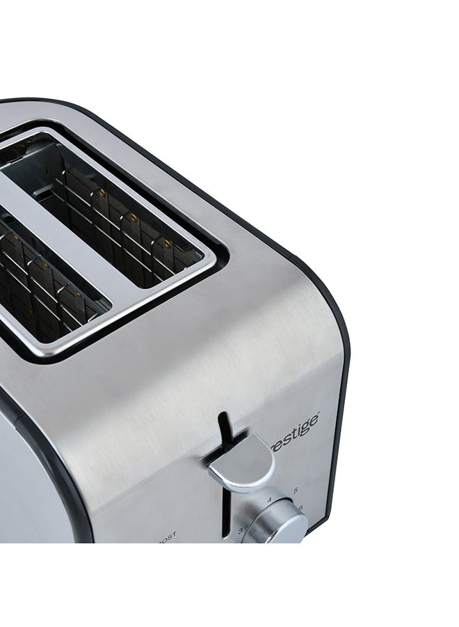 Prestige Stainless Steel Toaster 4 Slice | Extra Wide Slots for Toasting Bagels, Breads, Waffles & More 2 Slices 800 W PR54905 Silver/Black - Image 4