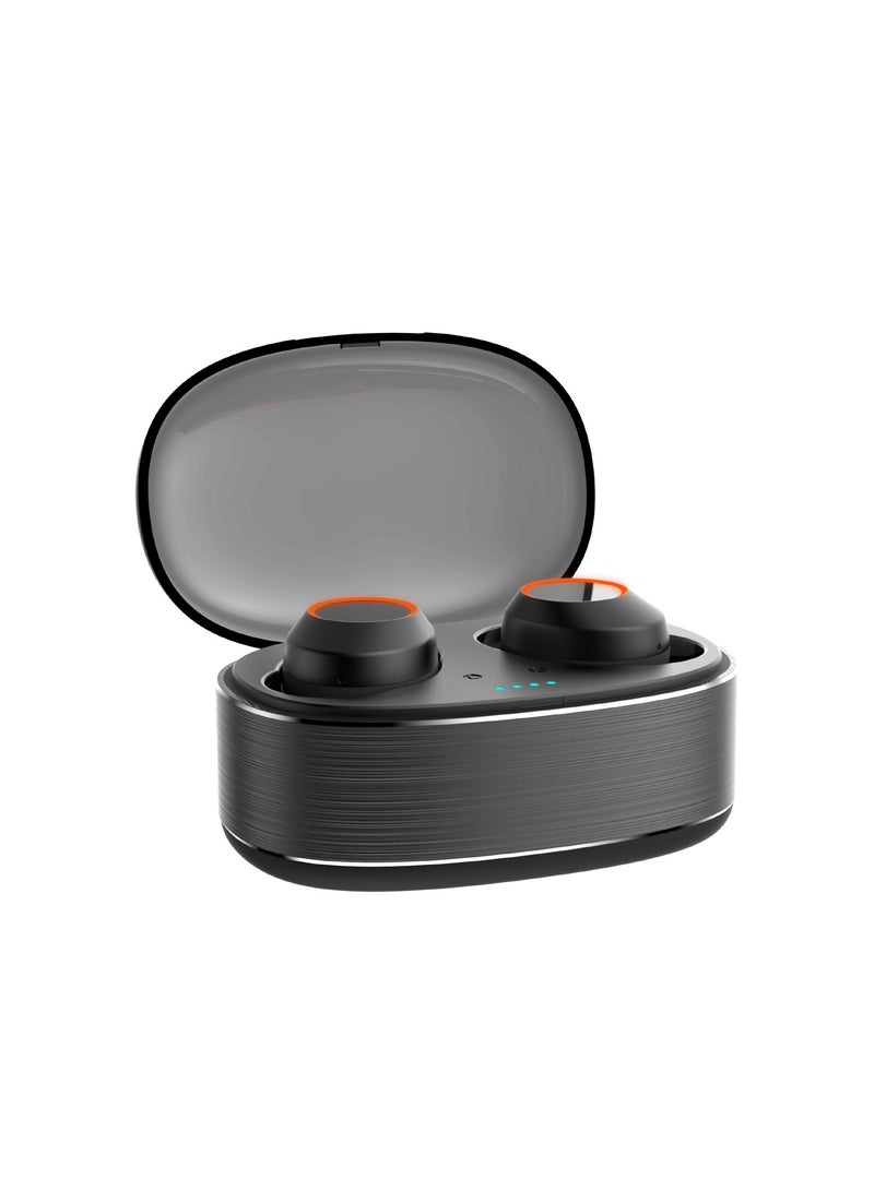 موديكس سماعات بلوتوث Moodix KI23K020 مع تحكم ذكي باللمس، أسود - Image 3