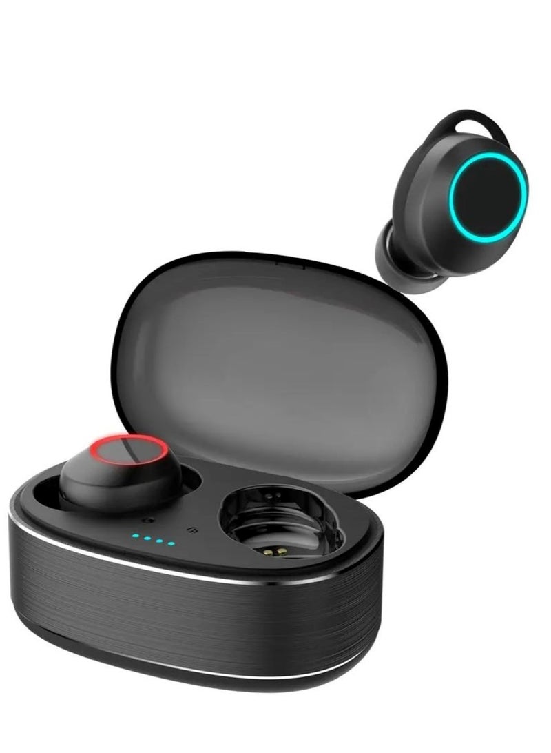 موديكس سماعات بلوتوث Moodix KI23K020 مع تحكم ذكي باللمس، أسود - Image 1