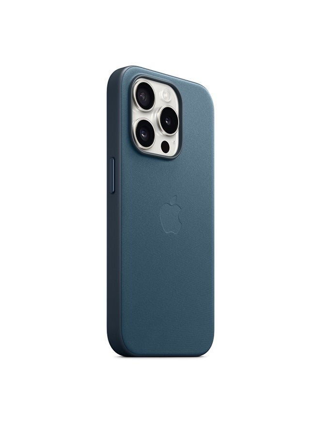 Captaintech iPhone 15 Pro Max FineWoven Case with MagSafe - Pacific Blue - Image 2