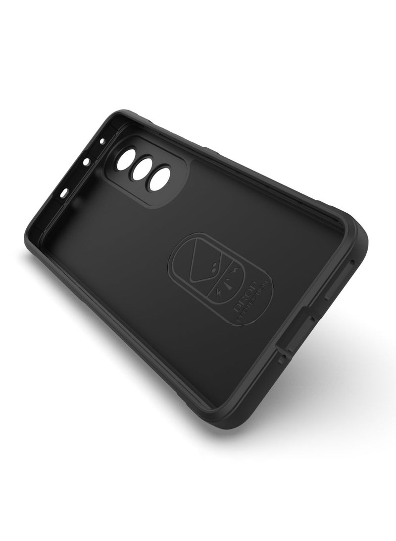 OnePlus Nord CE4 5G Case Cover, Heavy Duty 3D Striped Pattern Sensory Soft Silicone Full Portection Shockproof Phone Case Black - Image 3