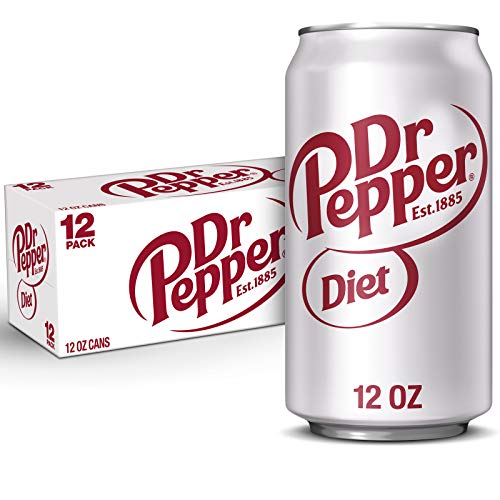 Dr Pepper Diet Dr Pepper Soda, 12 fl oz cans, 12 pack - Image 1
