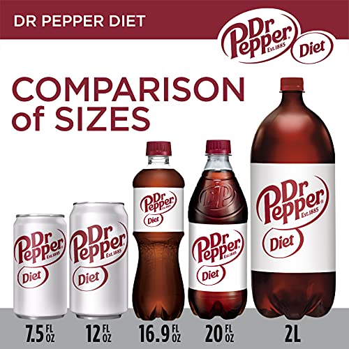 Dr Pepper Diet Dr Pepper Soda, 12 fl oz cans, 12 pack - Image 4