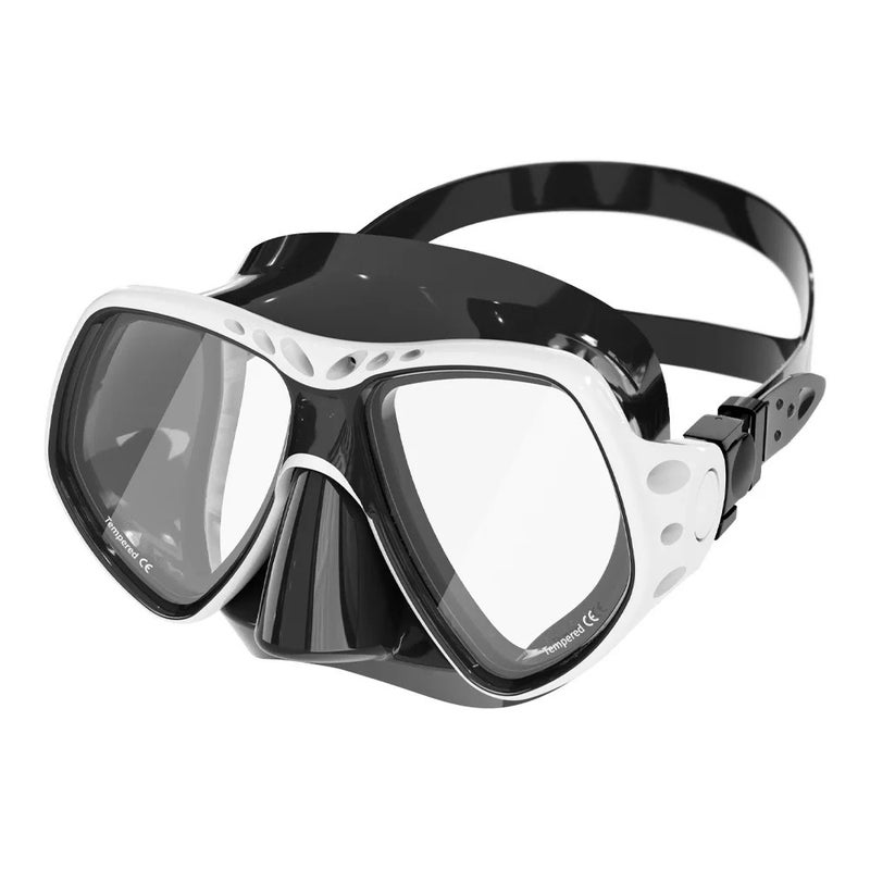 Bluejw Professional Myopia Diving Goggles & Snorkeling Mask Anti-fog Tempered Glass Lenses Silicone Material for Swimming Beach Use - Image 2