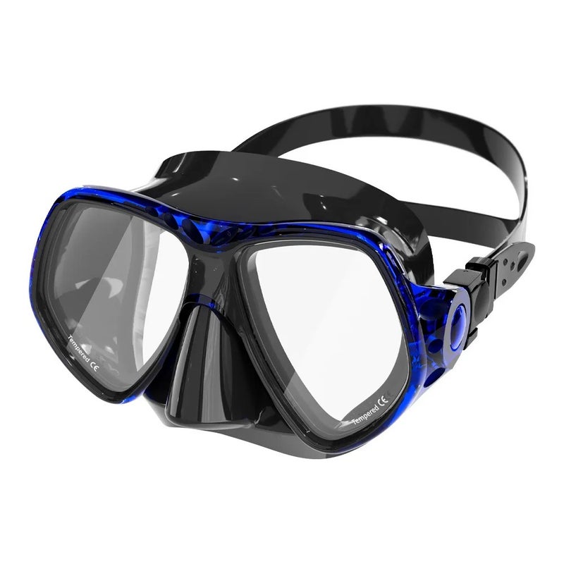 Bluejw Professional Myopia Diving Goggles & Snorkeling Mask Anti-fog Tempered Glass Lenses Silicone Material for Swimming Beach Use - Image 1