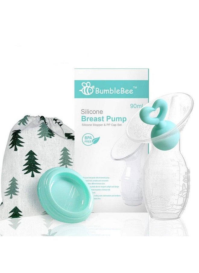 Bumblebee - Manual Breast Pump With Breastfeeding Milk Saver Stopper& Lid In Gift Box Food Grade Silicone - Image 1