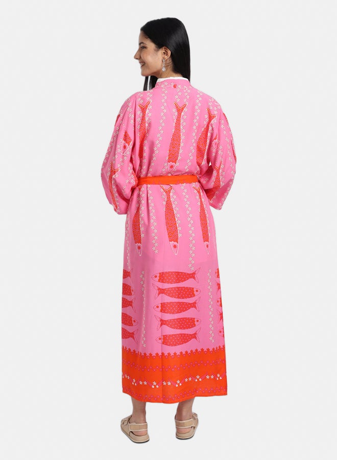 Carina Fish Patterned Kimono  - Image 3