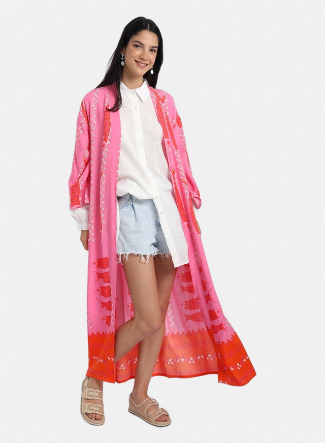 Carina Fish Patterned Kimono  - Image 4