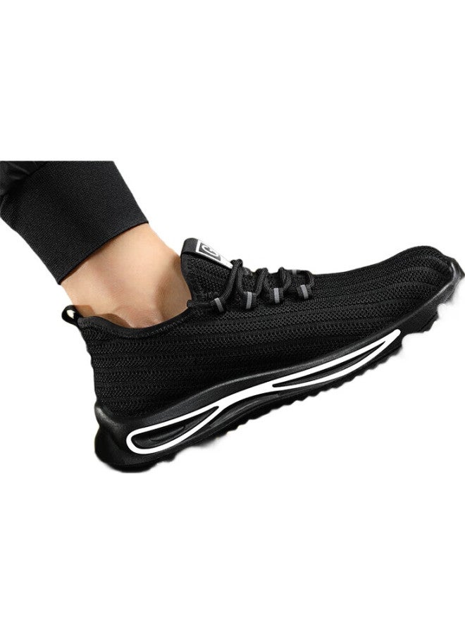 JUNBU Safety Shoes For Men With Steel Toe Cap, Anti-Smashing, Anti-Puncture, Lightweight, Soft Sole, Wear-Resistant, Safety Work Site Functional Shoes 1080F Size 42 - Image 1