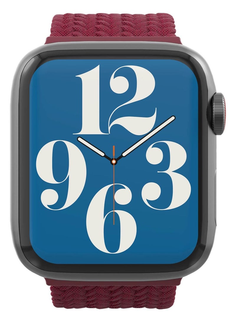 Gear4 Braided Apple Watch Series 8/7 (41mm), Series 6/SE/5/4 (40mm) and Series 3/2/1 (38mm) - Wine - Image 4
