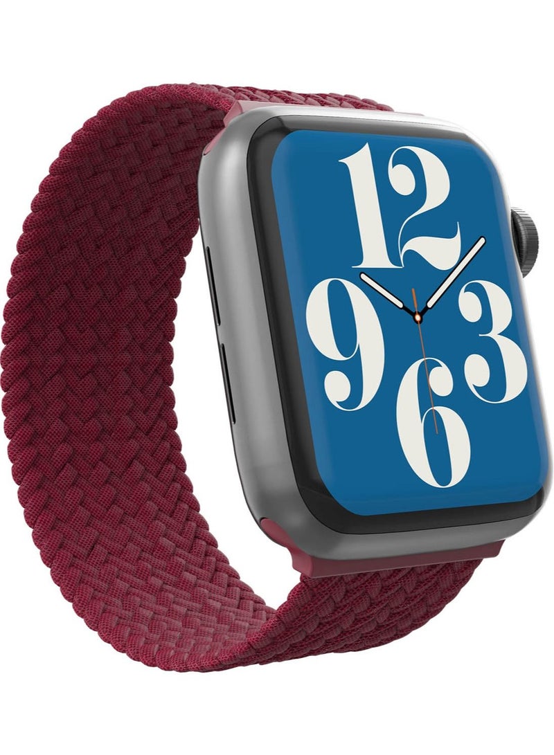 Gear4 Braided Apple Watch Series 8/7 (41mm), Series 6/SE/5/4 (40mm) and Series 3/2/1 (38mm) - Wine - Image 3