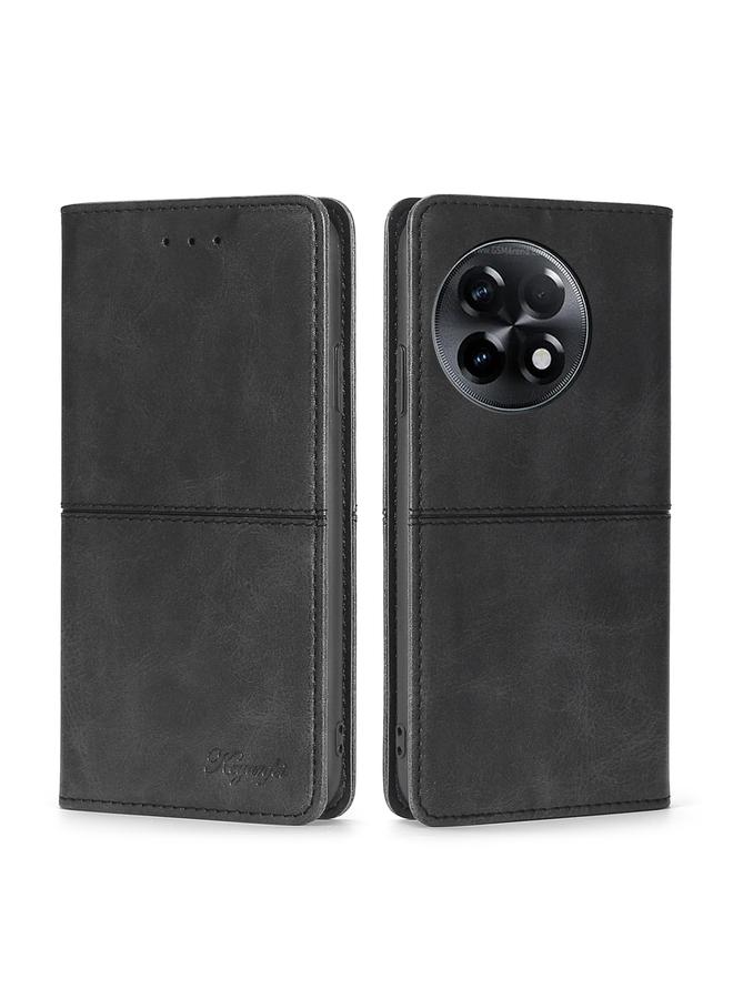 S-TOP Case For OnePlus Ace 2/11R Cow Texture Magnetic Horizontal Flip Leather Phone Case - Image 1