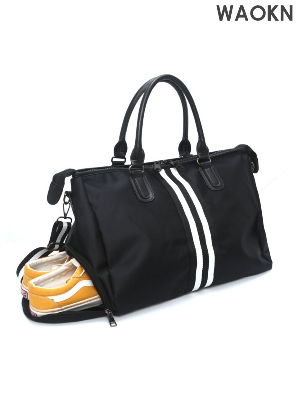 Travel Duffel Bag , Luggage Collection Business Travel Suitcase Weekender Overnight Bag , Large Carry On Airport Bag for Travel Business Trips Sports Duffel Bag , Sports Gym Luggage Bags ,unisex ,black .
