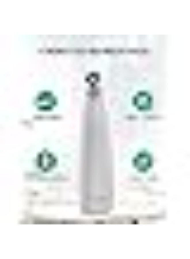 NEWDERMO 2-in-1 Diamond Microdermabrasion Machine – Rechargeable Home Facial Treatment Device for Skin Rejuvenation, Exfoliation & Pore Cleaning (White) - Image 5